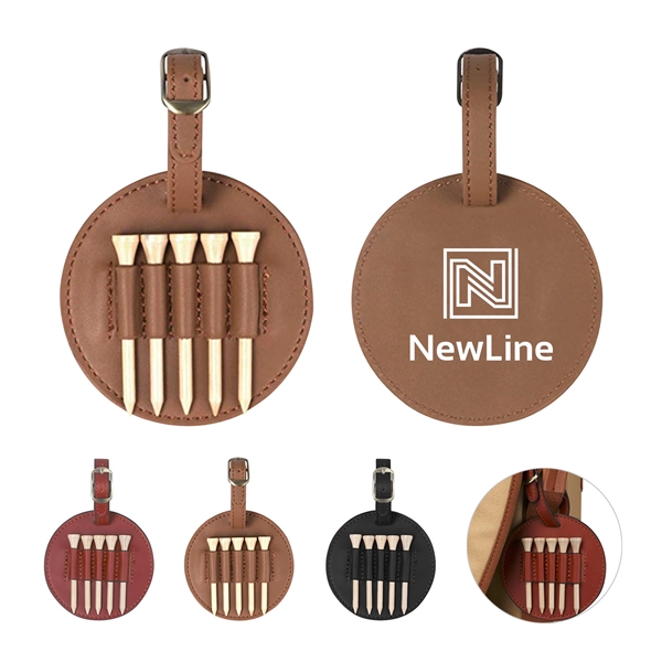 Leather Golf Tee Holder