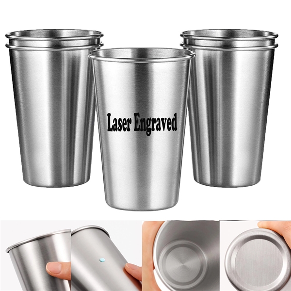 16 oz Stainless Steel Pint Cup