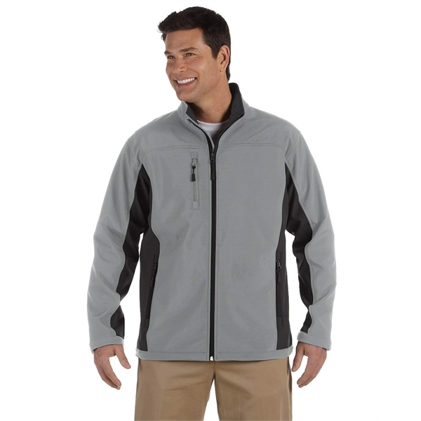 Devon & Jones Men's Soft Shell Colorblock Jacket