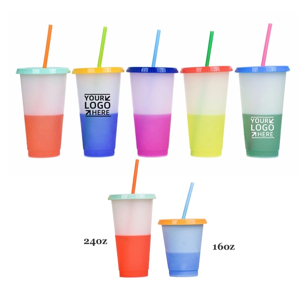 24oz Large Color Changing Cups