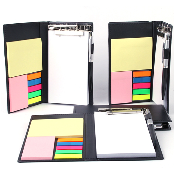 Memo Pad Holder With Sticky Notes Set