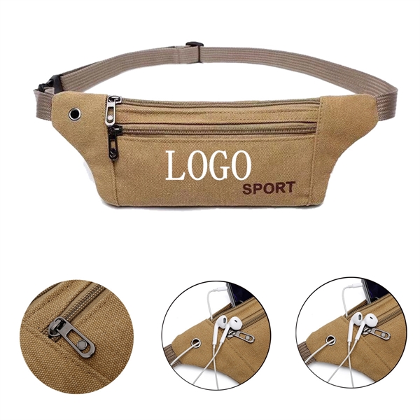 Athleisure Canvas Waist Bag