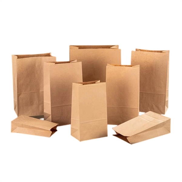 100PCS Square Disposable Kraft Paper Bags