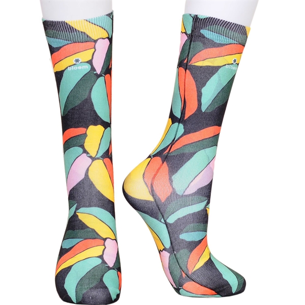 Mid Crew unisex sublimated full color socks