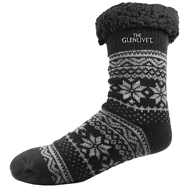 Sherpa Lined Crew Length Knit Socks