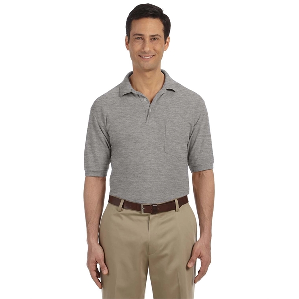 Harriton Men's Easy Blend™ Polo with Pocket