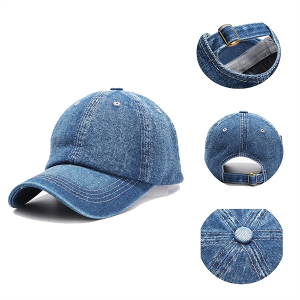 Distressed Denim Dad Hat