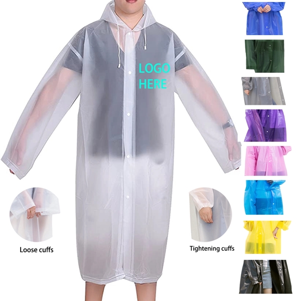 Eva Rain Poncho Reusable Raincoat