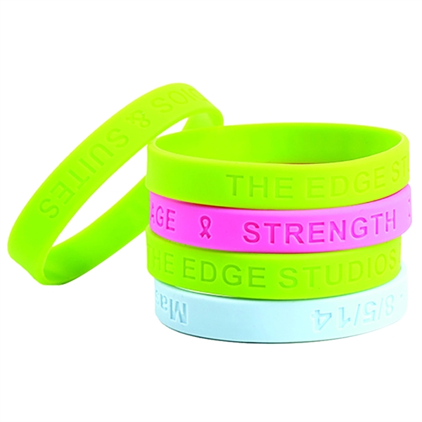 Debossed Wristband.
