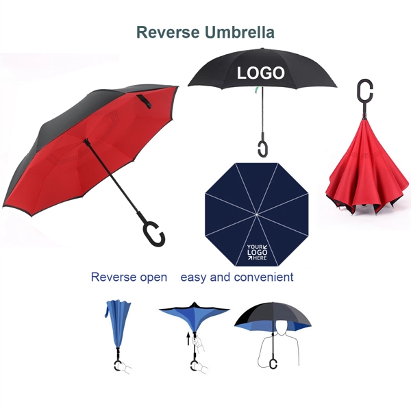 C Shape Handle Inverted Umbrella