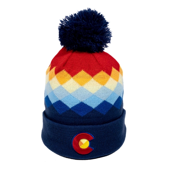 Recycled Polyester Beanie with 3D Embroidered Logo