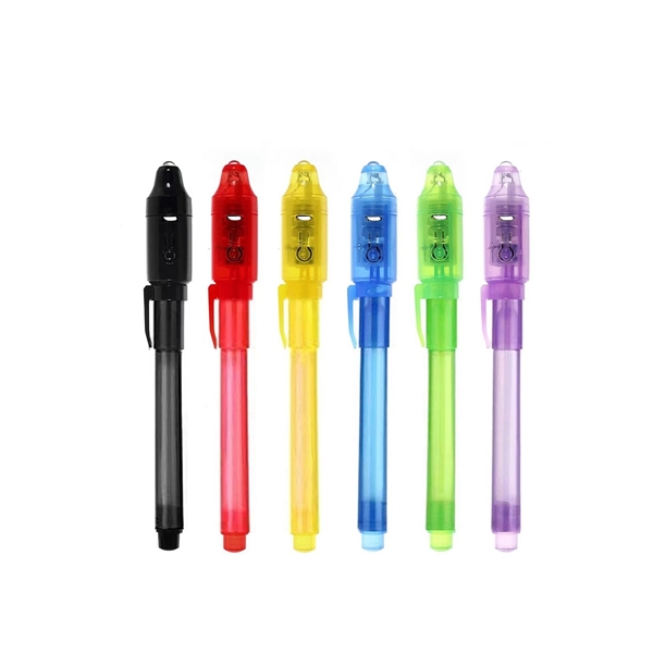 Funny Invisible Ink Pen With Uv Magic Marker