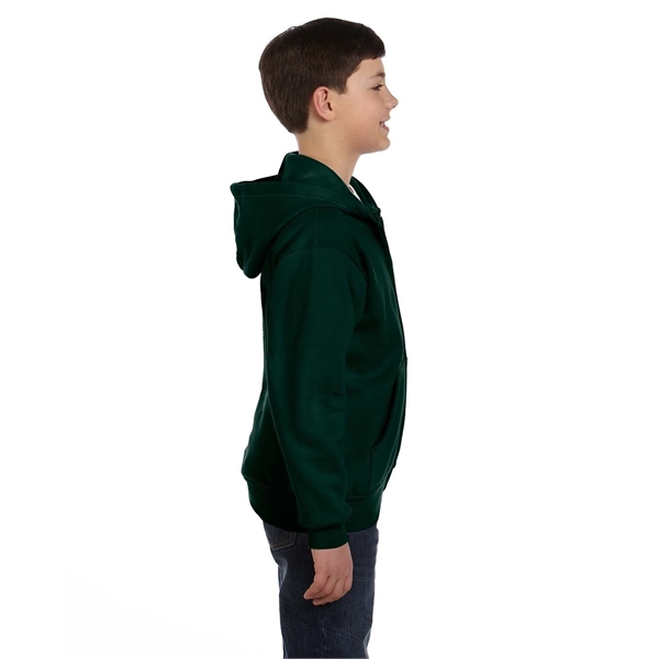 Hanes Youth EcoSmart® Full-Zip Hooded Sweatshirt