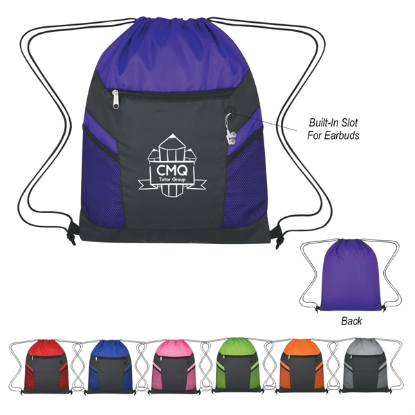 210D PU Plus Ripstop Drawstring Bag