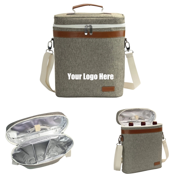 Insulated Wine Tote Carrier Bag