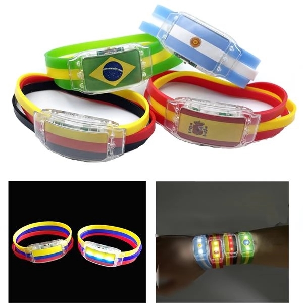 LED light up wristbands World Cup Bracelet
