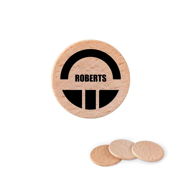 1.5" Round Wooden Tokens