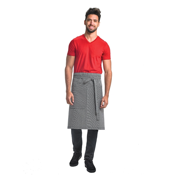 Rogue Mid-Bistro Apron - Navy/White Railroad Stripe