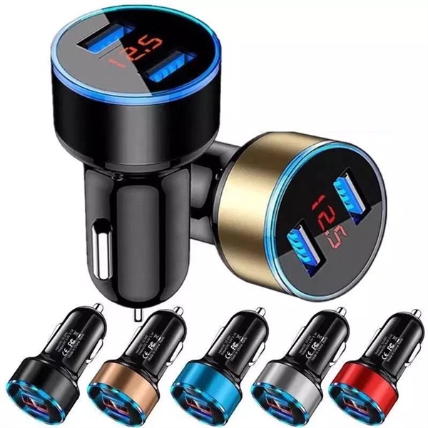 Car Portable Charger USB Dual Port