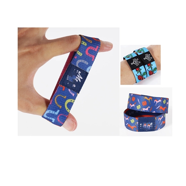 1" Woven Elastic Wristband 