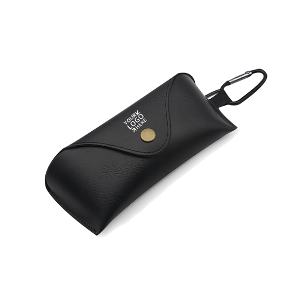PU Leather Eyeglasses Case with Clip