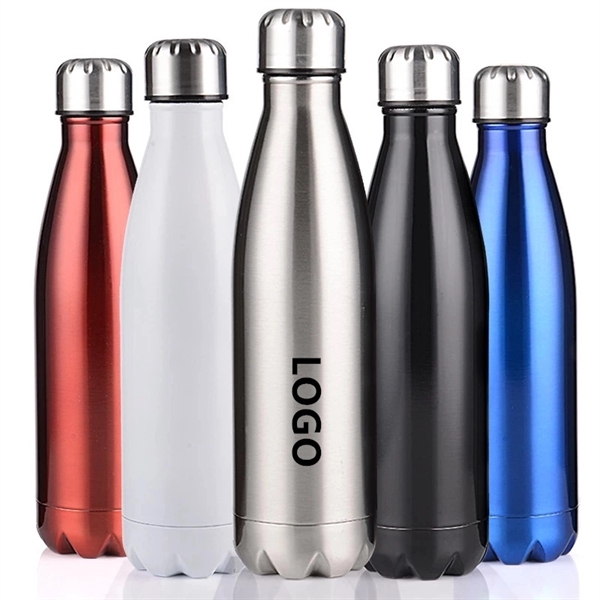 17 Oz Stainless Steel Bicycle Sports Bottle