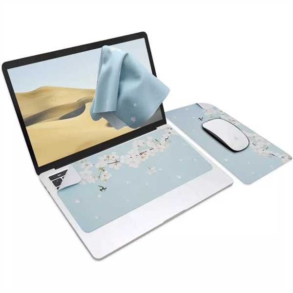 Custom microfiber mouse pad with non-slip silicone dots