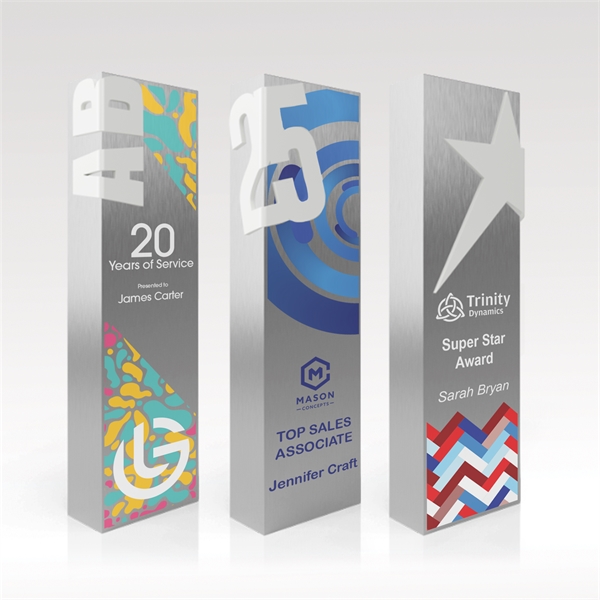 Custom Aluminum Award w/ Full-Color - Rectangular