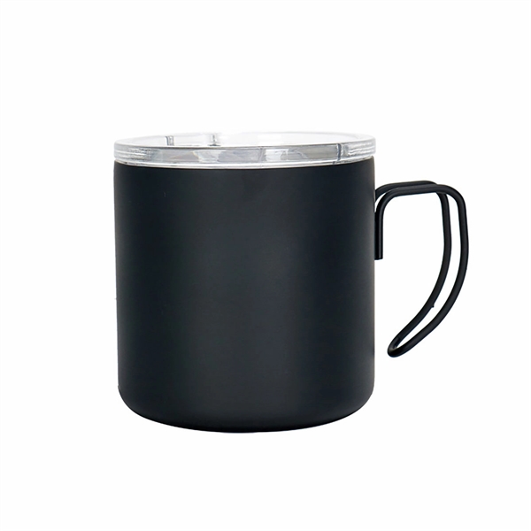 Stainless Steel Coffee Mug Cup With Lid And Handle