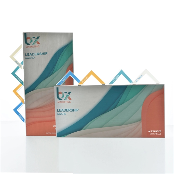 Magnetism - Full Color - Metal Award w/ Attachments