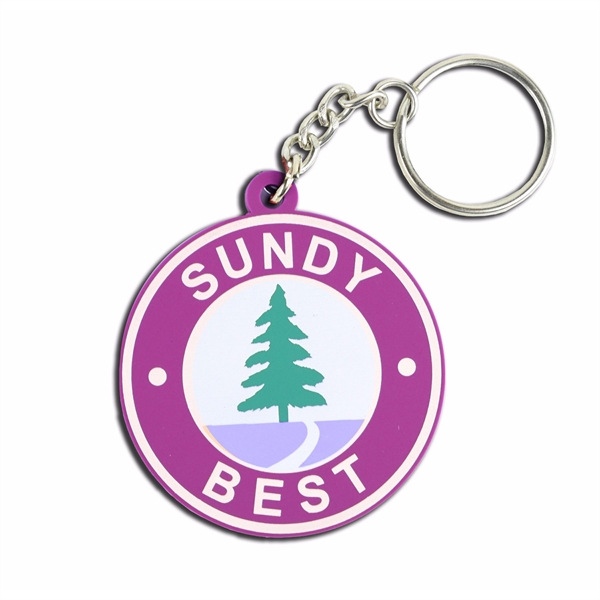 2 inch 2-D PVC KEY TAGS