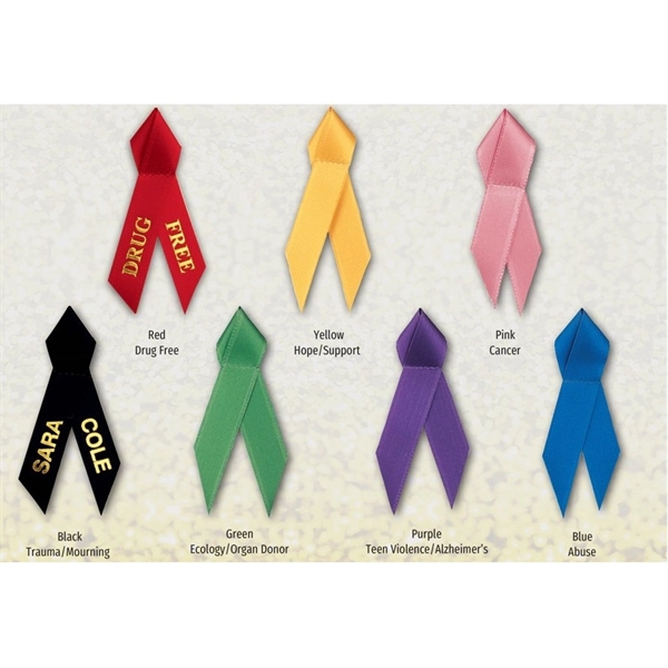 Custom Satin Awareness Ribbons