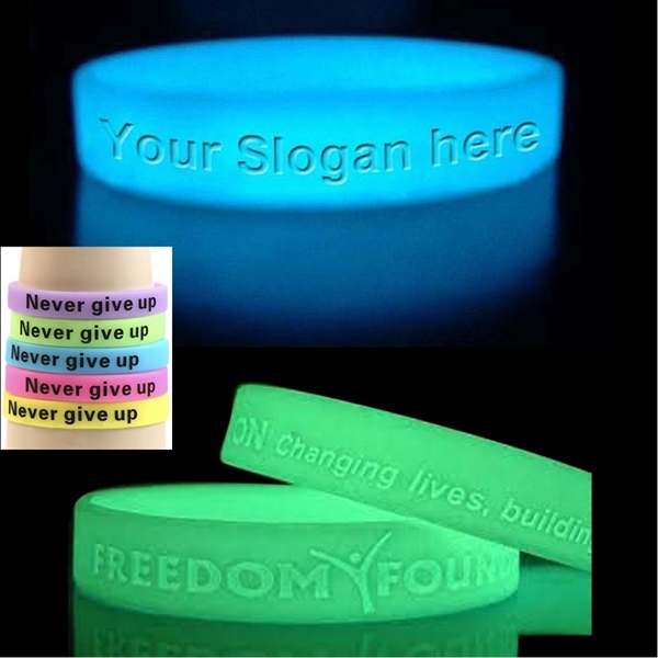 Glow in the Dark Silicone Bracelet