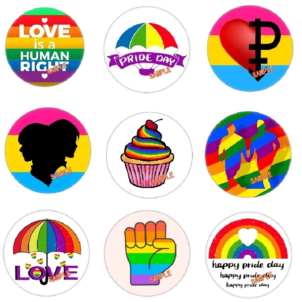 Rainbow LGBT Gay Pride Badge Brooch Breastpiece