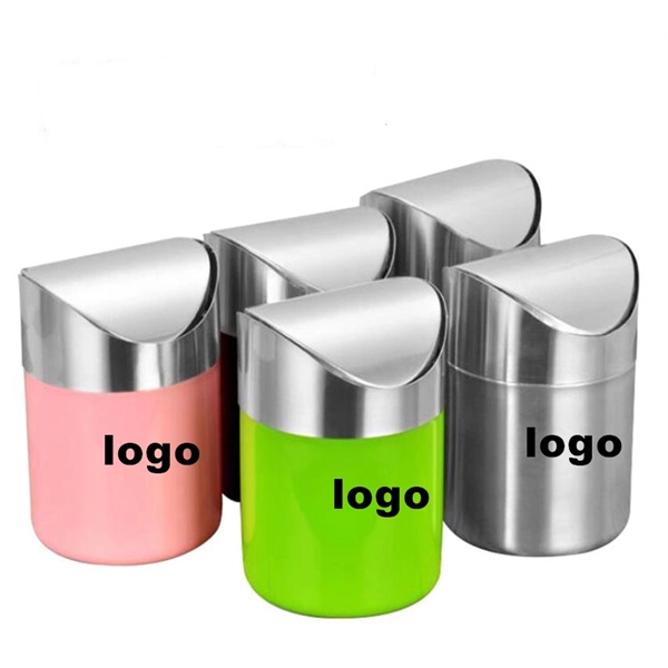Stainless Steel Desktop Trash Can