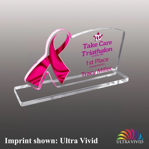 Breast Cancer Awareness Ribbon Awards - Ultra Vivid Color