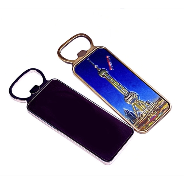 Magnetic Classic Bottle Opener With Rubber