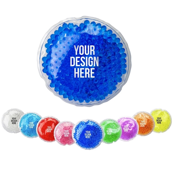Round Reusable Gel Bead Hot & Cold Ice Pack