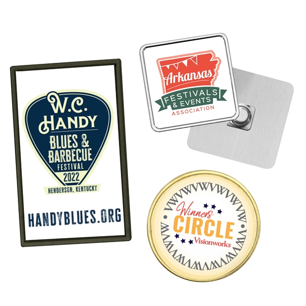 Speed Print Magnet Lapel Pins - 4 Working Day USA Production