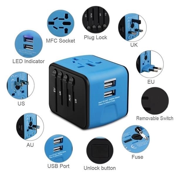 Portable International Travel Universal Power Adapter