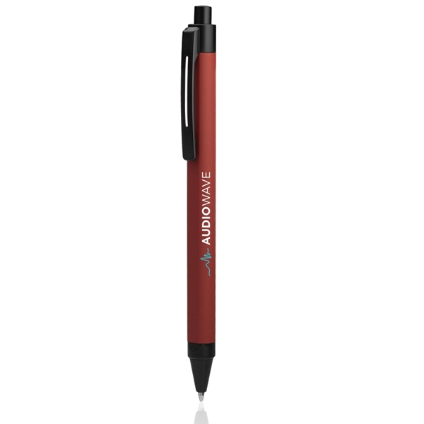Rubber Coated Retractable Metal Pen