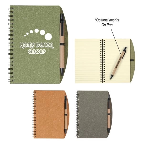 Eco-Inspired Spiral Notebook And Pen