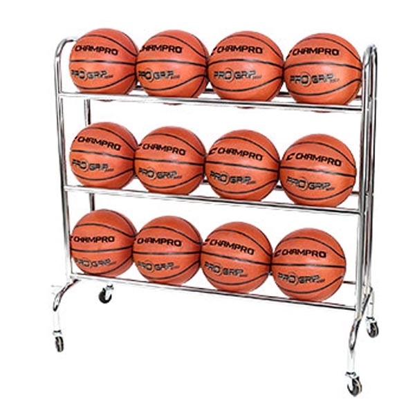 Powder Coated Ball Rack With Casters