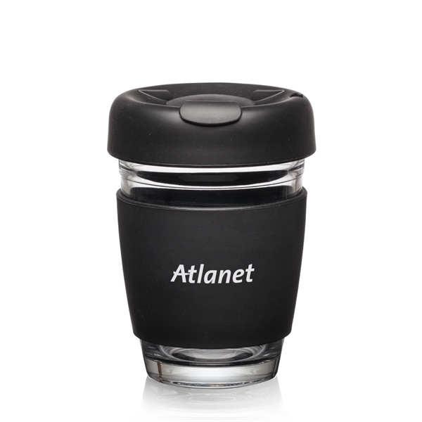 Retiro Borosilicate Glass Tumbler w/Silicone Lid - 8oz