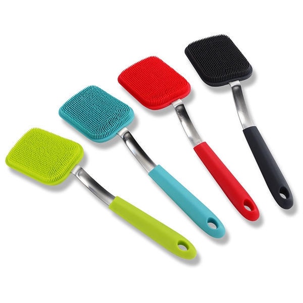 Silicone  Dish Brush with Handle Cleaning Products