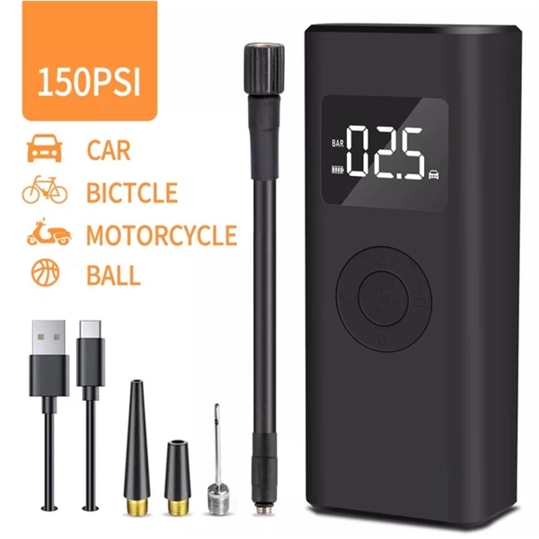 Portable Cordless Car Tire Inflator Pump with Powerbank