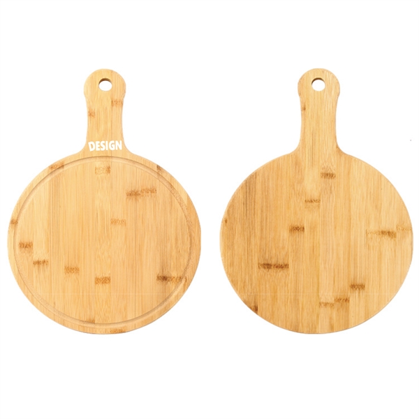Bamboo Circular Pizza Board MOQ 100pcs