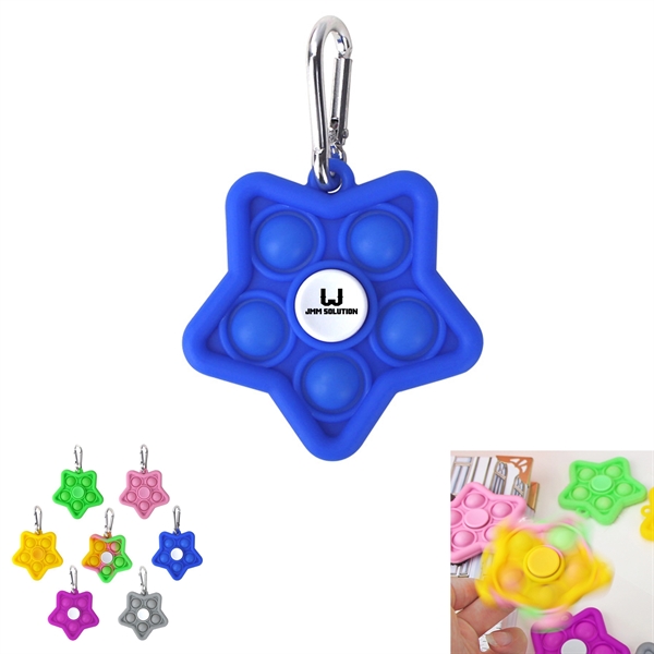 Star Pop Keychain Fidget Spinner