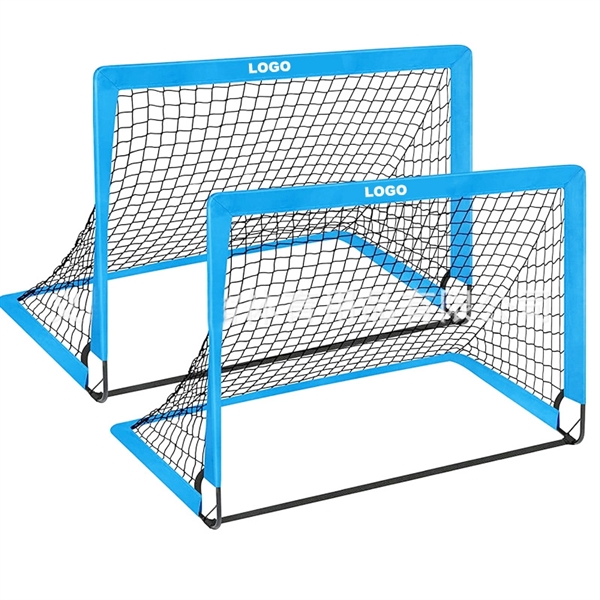 2-Piece Set 4FTx3FT Children's Soccer Net for Backyard