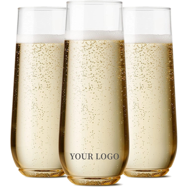 Stemless Plastic Champagne Flute